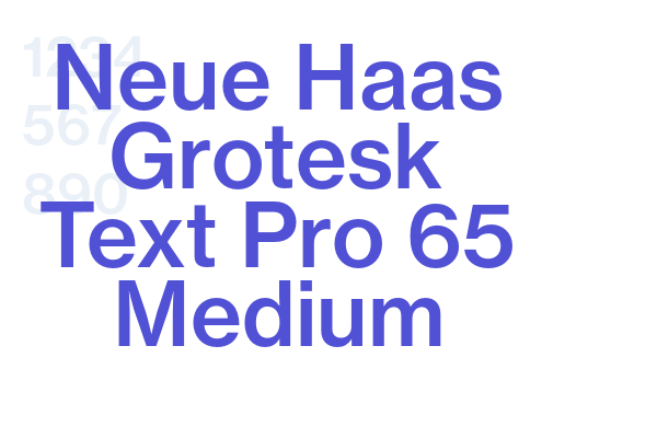 Neue Haas Grotesk Text Pro 65 Medium