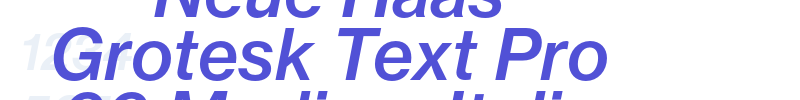 Neue Haas Grotesk Text Pro 66 Medium Italic-font