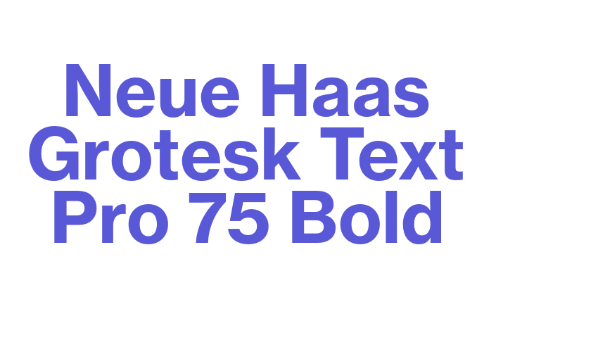 Neue Haas Grotesk Text Pro 75 Bold Font Download