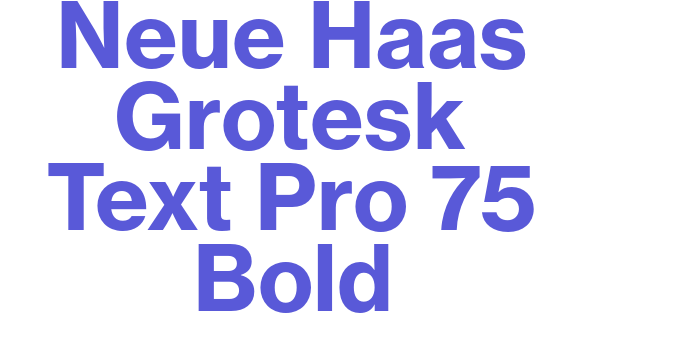 Neue Haas Grotesk Text Pro 75 Bold Font Download