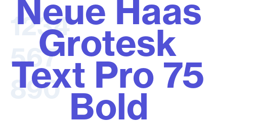 Neue Haas Grotesk Text Pro 75 Bold