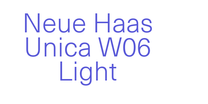 Neue Haas Unica W06 Light Font Download