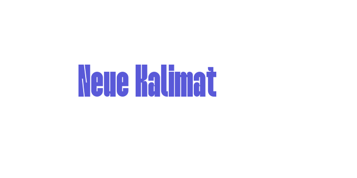 Neue Kalimat Font Download