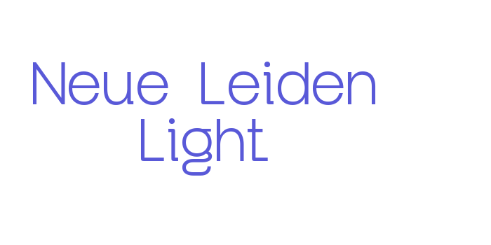 Neue Leiden Light Font Download