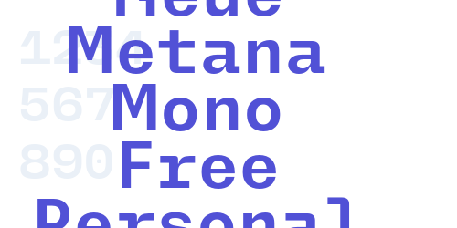 Neue Metana Mono Free Personal-font-download