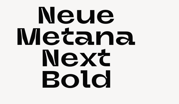 Neue Metana Next Bold Font