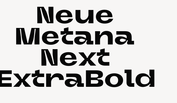 Neue Metana Next ExtraBold Font