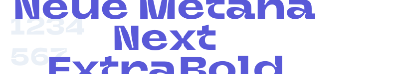 Neue Metana Next ExtraBold-related font