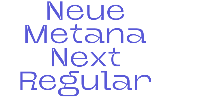 Neue Metana Next Regular Font Download