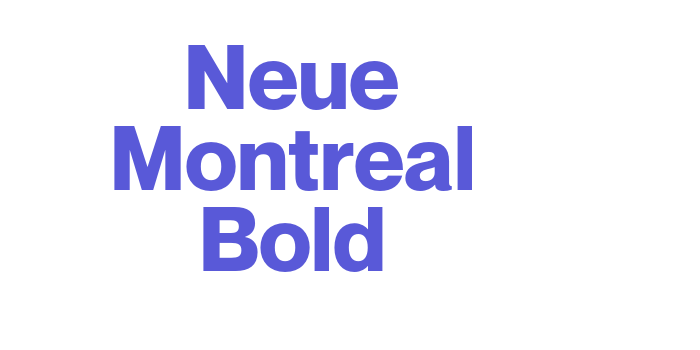 Neue Montreal Bold Font Download