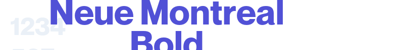 Neue Montreal Bold-font