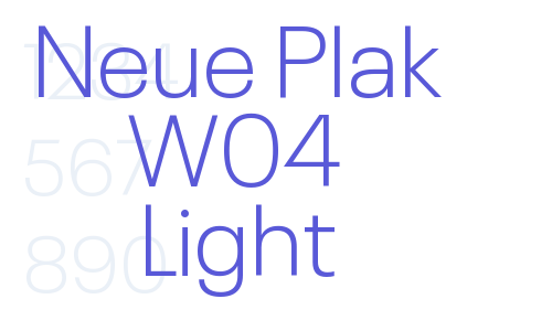 Neue Plak W04 Light Font Download