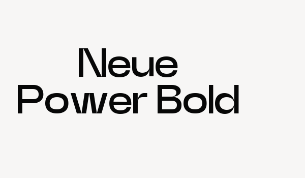 Neue Power Bold Font