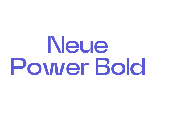 Neue Power Bold Font