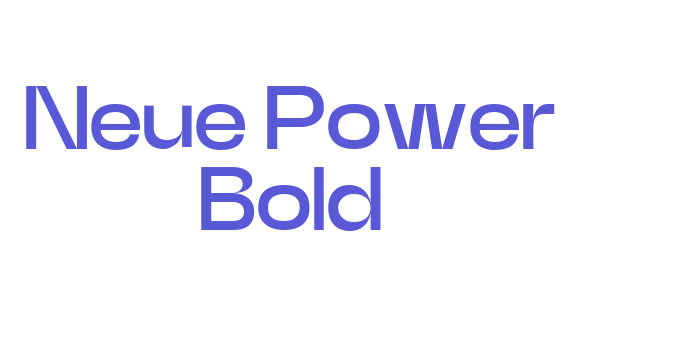 Neue Power Bold Font Download