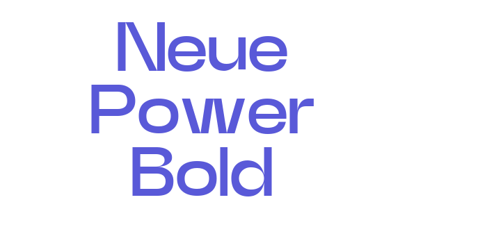 Neue Power Bold Font