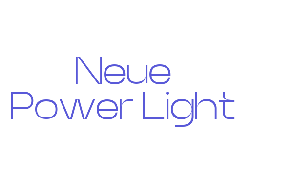 Neue Power Light Font