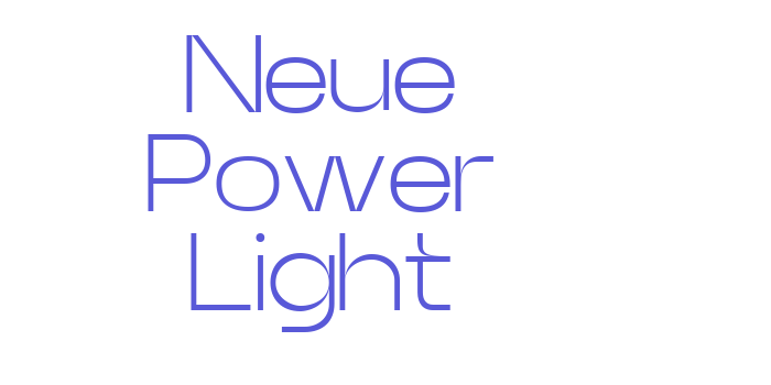 Neue Power Light Font