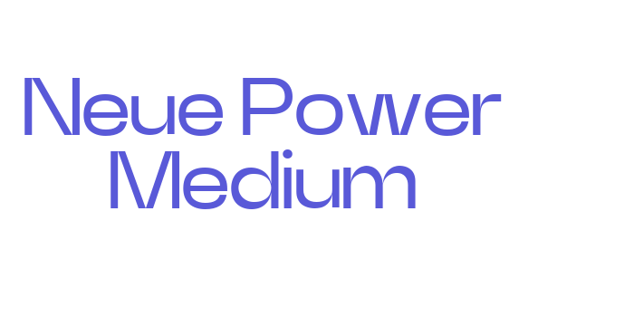 Neue Power Medium Font Download