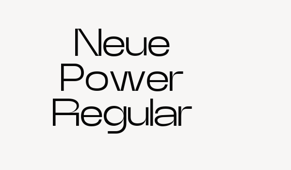 Neue Power Regular Font