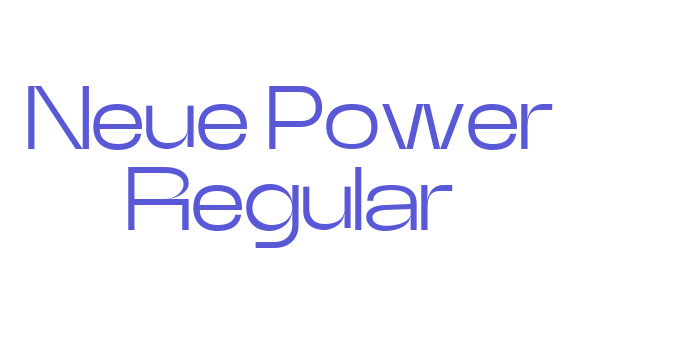 Neue Power Regular Font Download