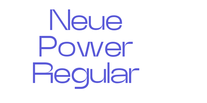 Neue Power Regular Font