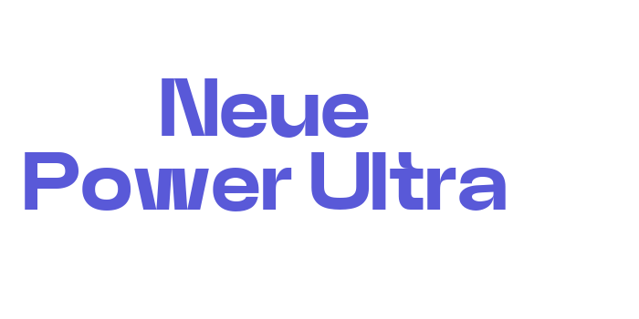 Neue Power Ultra Font Download