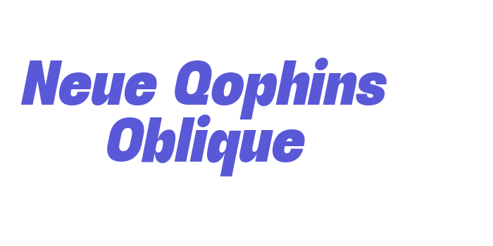 Neue Qophins Oblique Font Download