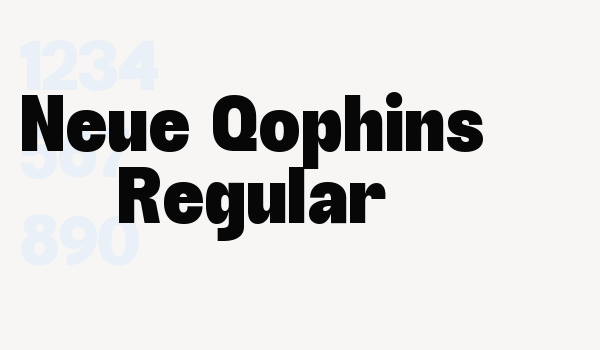 Neue Qophins Regular Font