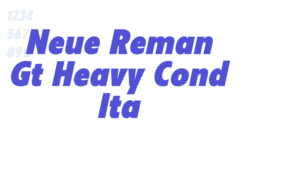 Neue Reman Gt Heavy Cond Ita-font-download