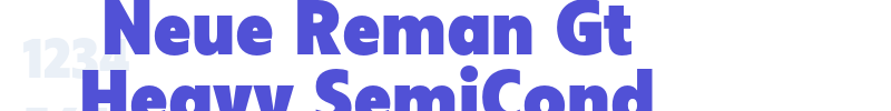 Neue Reman Gt Heavy SemiCond-font