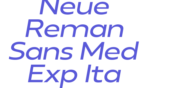 Neue Reman Sans Med Exp Ita Font