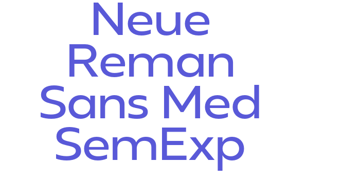 Neue Reman Sans Med SemExp Font Download