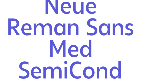 Neue Reman Sans Med SemiCond Font