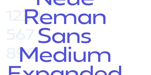 Neue Reman Sans Medium Expanded