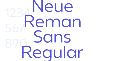 Neue Reman Sans Regular