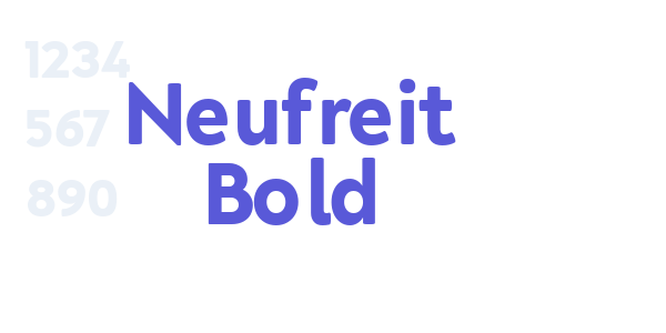 Neufreit Bold font free