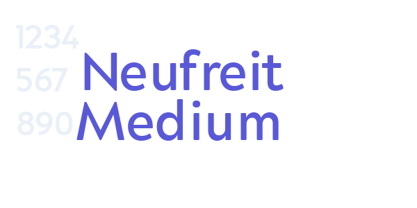 Neufreit Medium font free