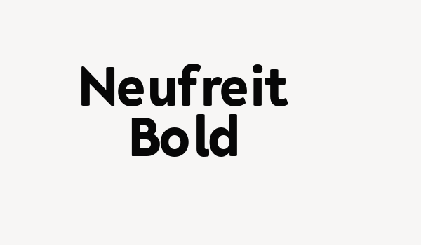 Neufreit Bold Font