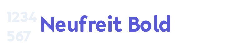 Neufreit Bold-related font