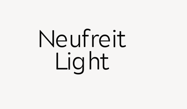 Neufreit Light Font