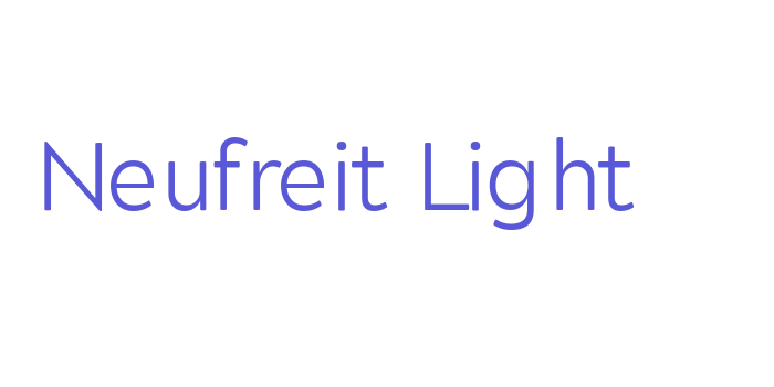 Neufreit Light Font Download