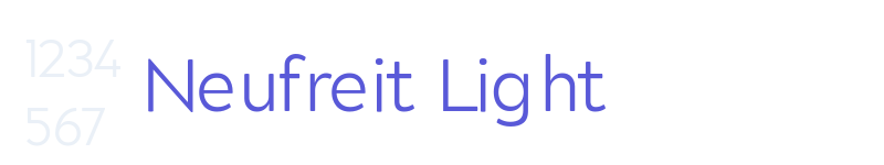 Neufreit Light-related font