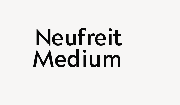 Neufreit Medium Font