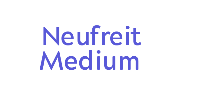 Neufreit Medium Font Download