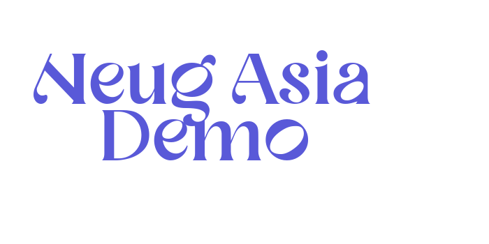 Neug Asia Demo Font Download