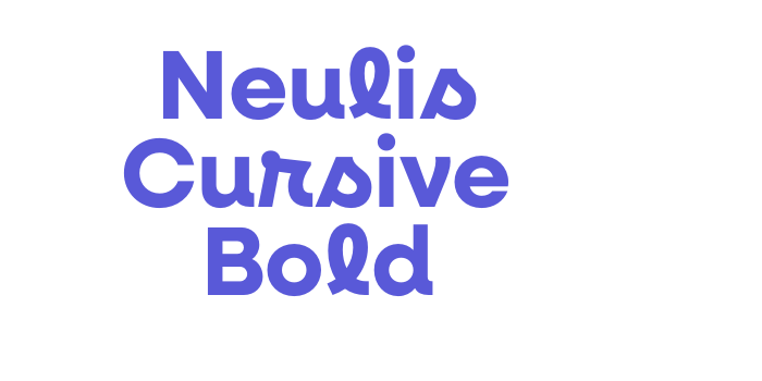 Neulis Cursive Bold Font Download