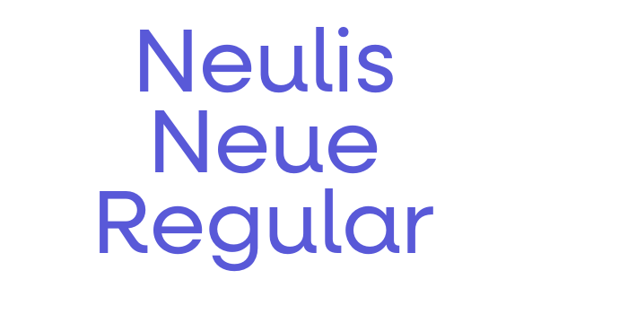 Neulis Neue Regular Font