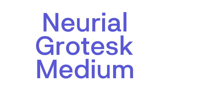 Neurial Grotesk Medium Font Download