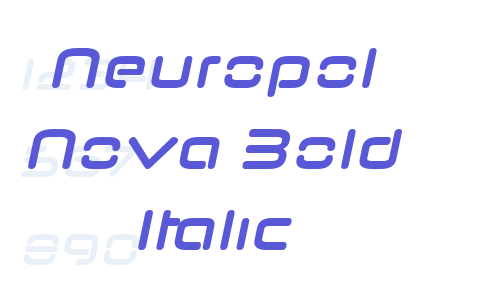 Neuropol Nova Bold Italic Font Download